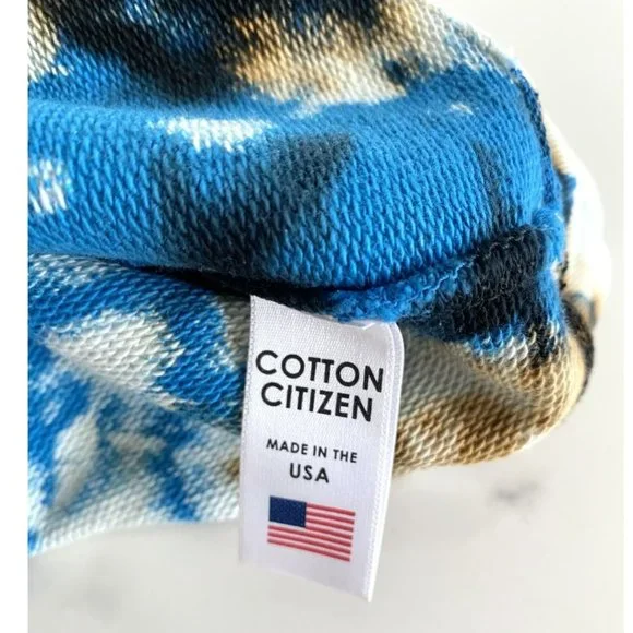 Cotton Citizen Blue and Brown Tie-Dye Sweatshirt - Picture 6 of 6
